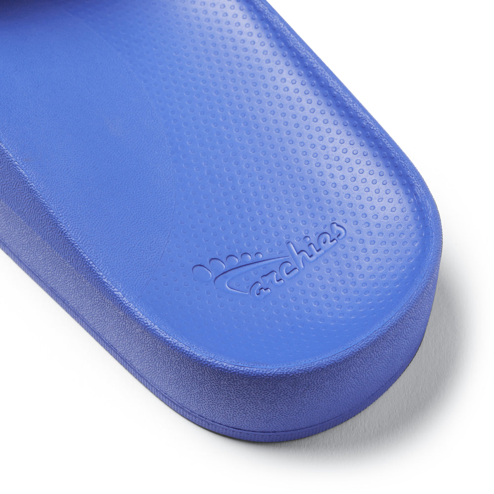Royal Blue Arch support slides heel cup studio image 