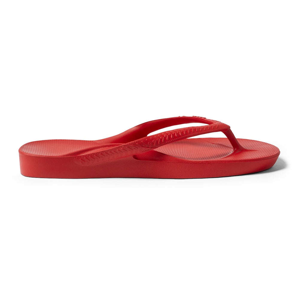 Chili Red Flip Flops studio image angle 4 