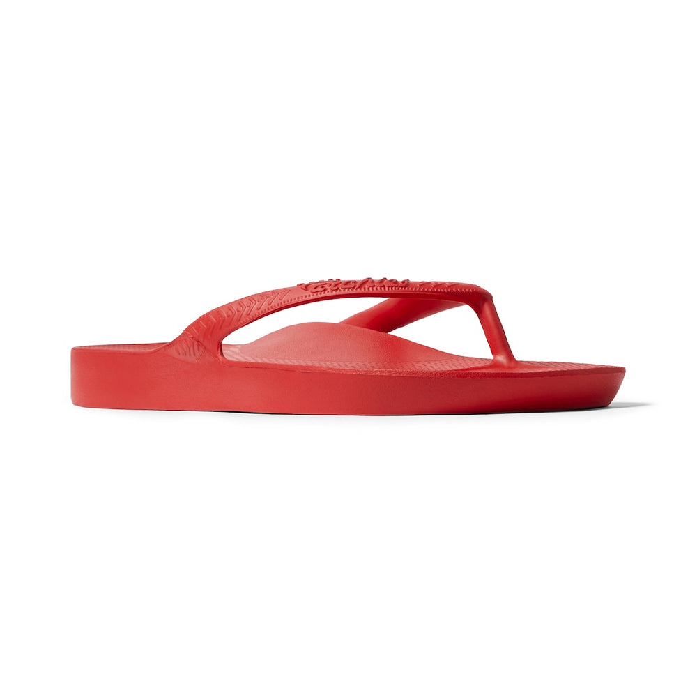 Chili Red Flip Flops studio image angle 7 