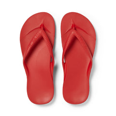 Chili Red Flip Flops studio image angle 1