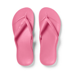 Hot Pink Archies Arch Support Flip Flops show top down