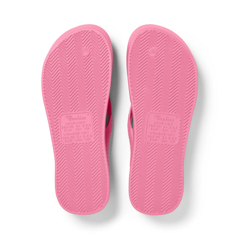 Arch Support Flip Flops - Classic - Hot Pink – Archies Footwear