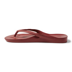 Arch Support Flip Flops - Classic - Sangria Red
