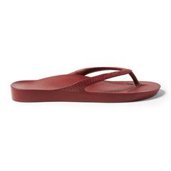 Arch Support Flip Flops - Classic - Sangria Red