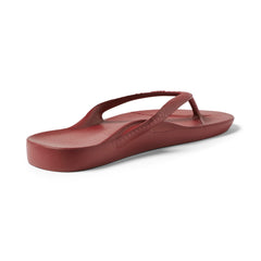 Arch Support Flip Flops - Classic - Sangria Red