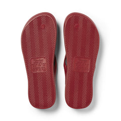 Arch Support Flip Flops - Classic - Sangria Red