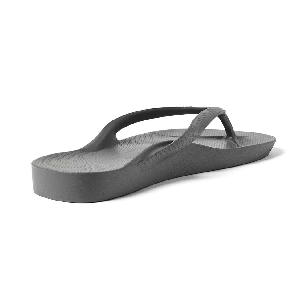 Arch Support Flip Flops - Classic - Charcoal – Archies Footwear LLC