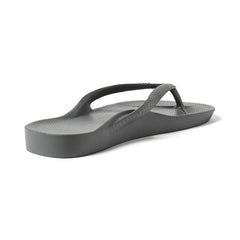 Charcoal Archies Arch support flip flops angle 03