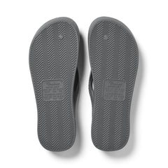 Charcoal Archies Arch support flip flops angle 04
