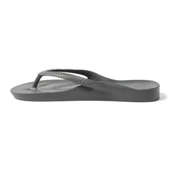 Charcoal Archies Arch support flip flops angle 06