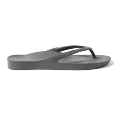 Charcoal Archies Arch support flip flops angle 07