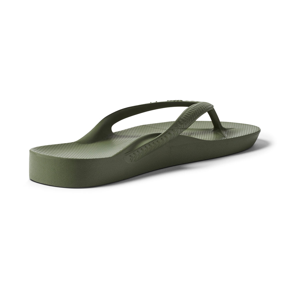 Olive Archies Arch Support Flip Flops angle 03 