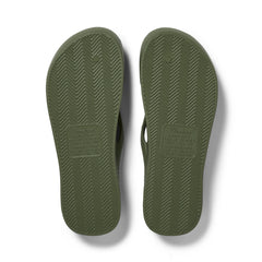 Olive Archies Arch Support Flip Flops angle 04