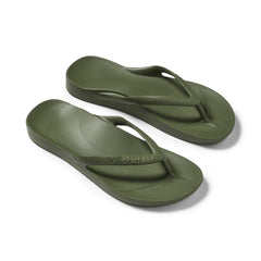 Olive Archies Arch Support Flip Flops angle 09