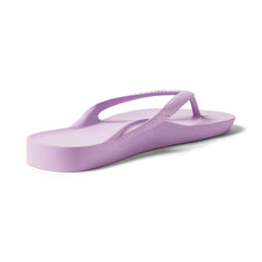 Lilac Archies Arch Support Flip Flops shown from the back