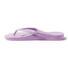 Lilac Archies Arch Support Flip Flops shown from the side