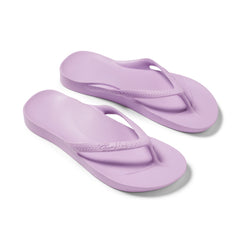 Lilac Archies Arch Support Flip Flops shown from the above