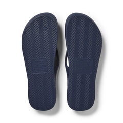 Navy Archies Arch Support Flip Flops angle 04