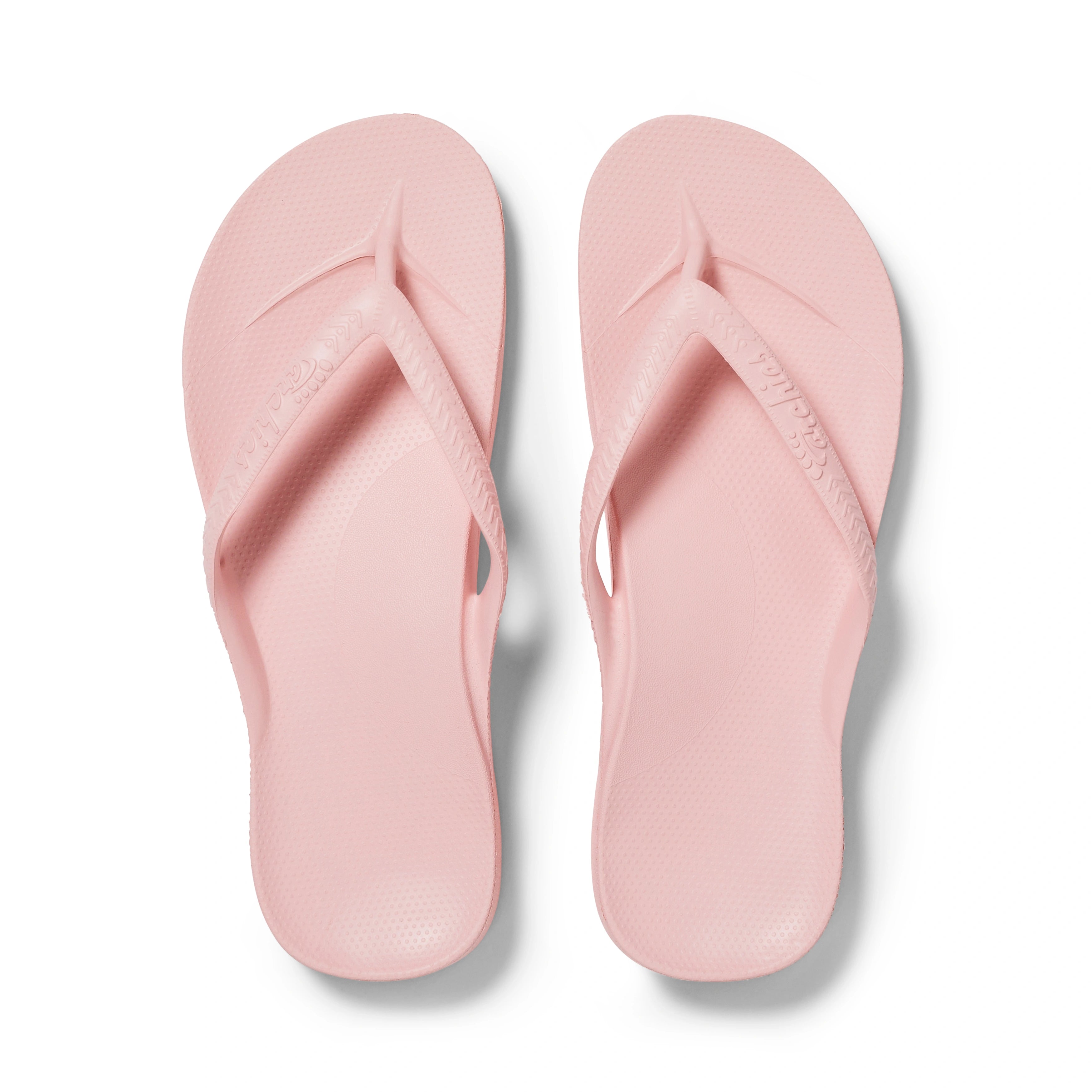 Pink Archies Arch Support Flip Flops angle 01 