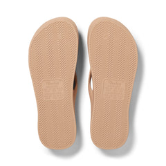 Tan Archies Arch Support Flip Flops angle 04