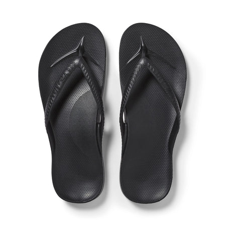 chanclas con soporte para el arco - Negro