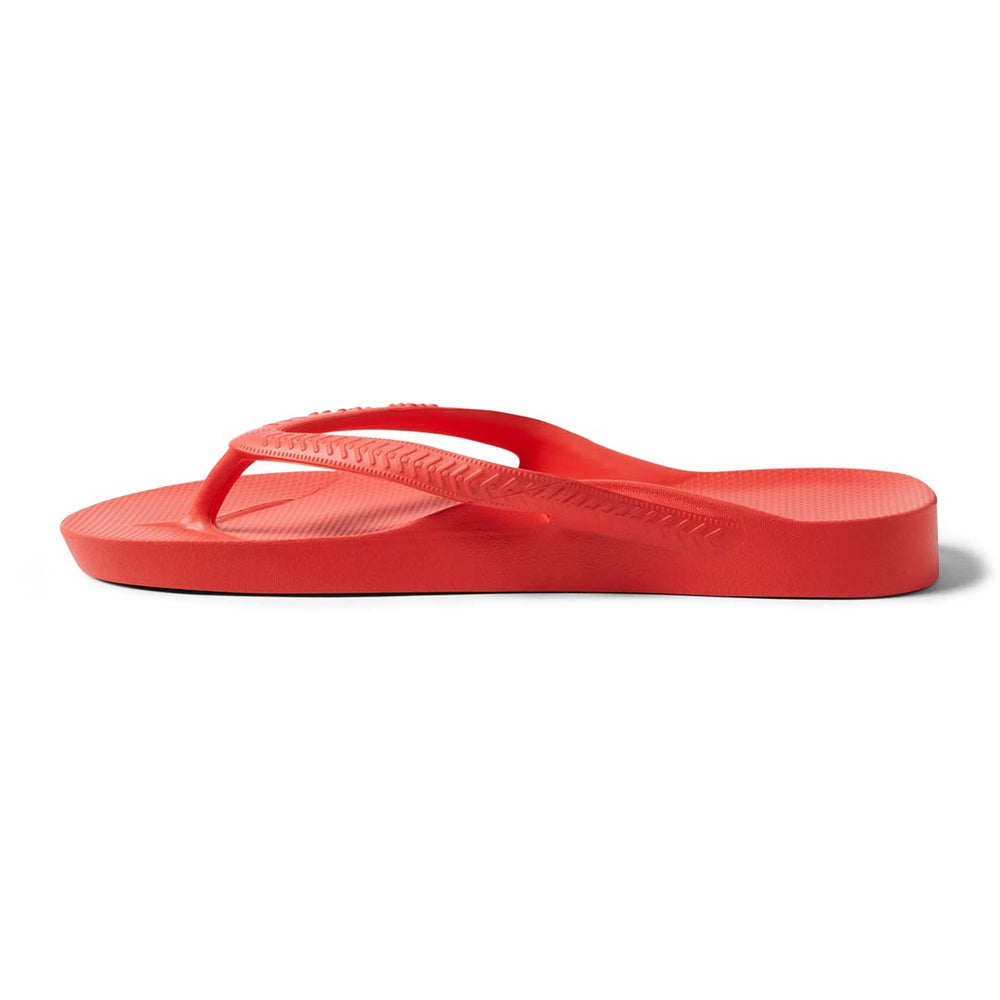 Archies Arch Support Flip Flops Coral left view 