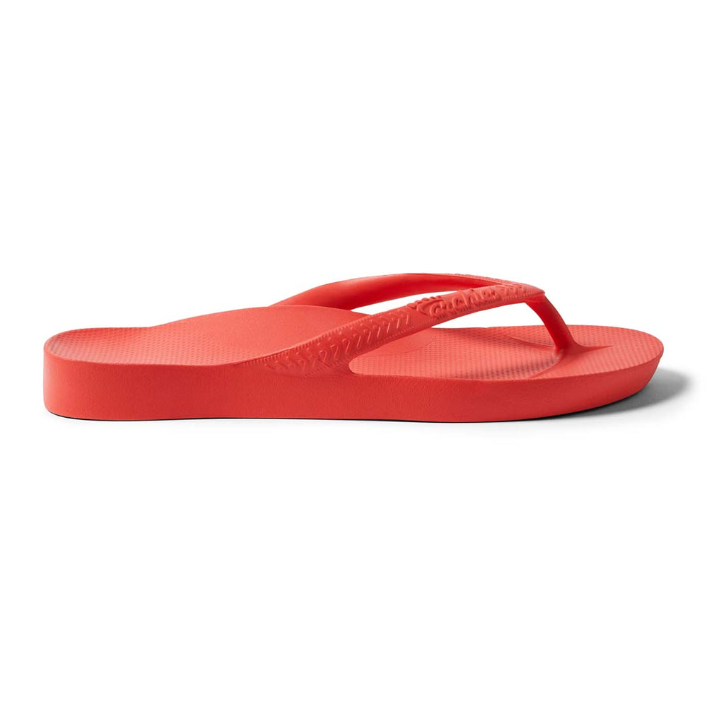 Archies Arch Support Flip Flops Coral Right side view 