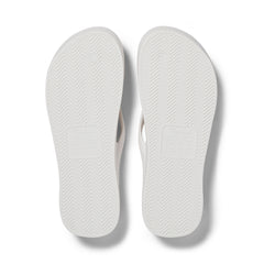 White Archies Arch Support Flip Flops angle 04