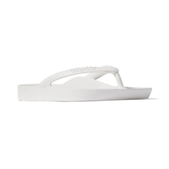 White Archies Arch Support Flip Flops angle 05