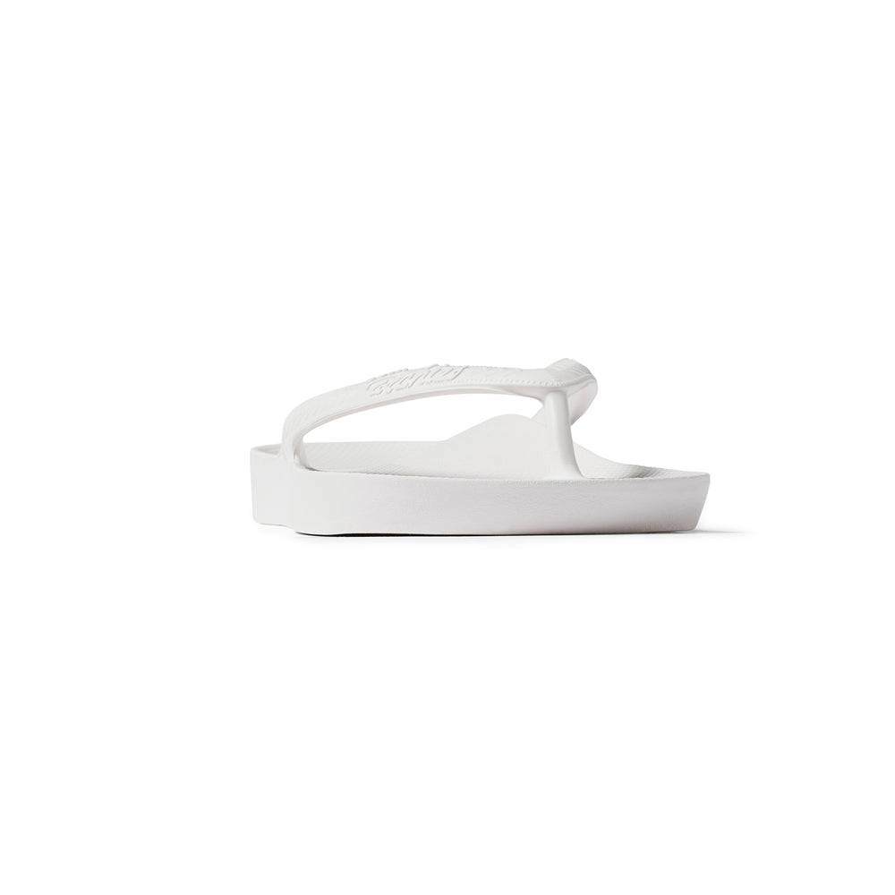 White Archies Arch Support Flip Flops angle 06 