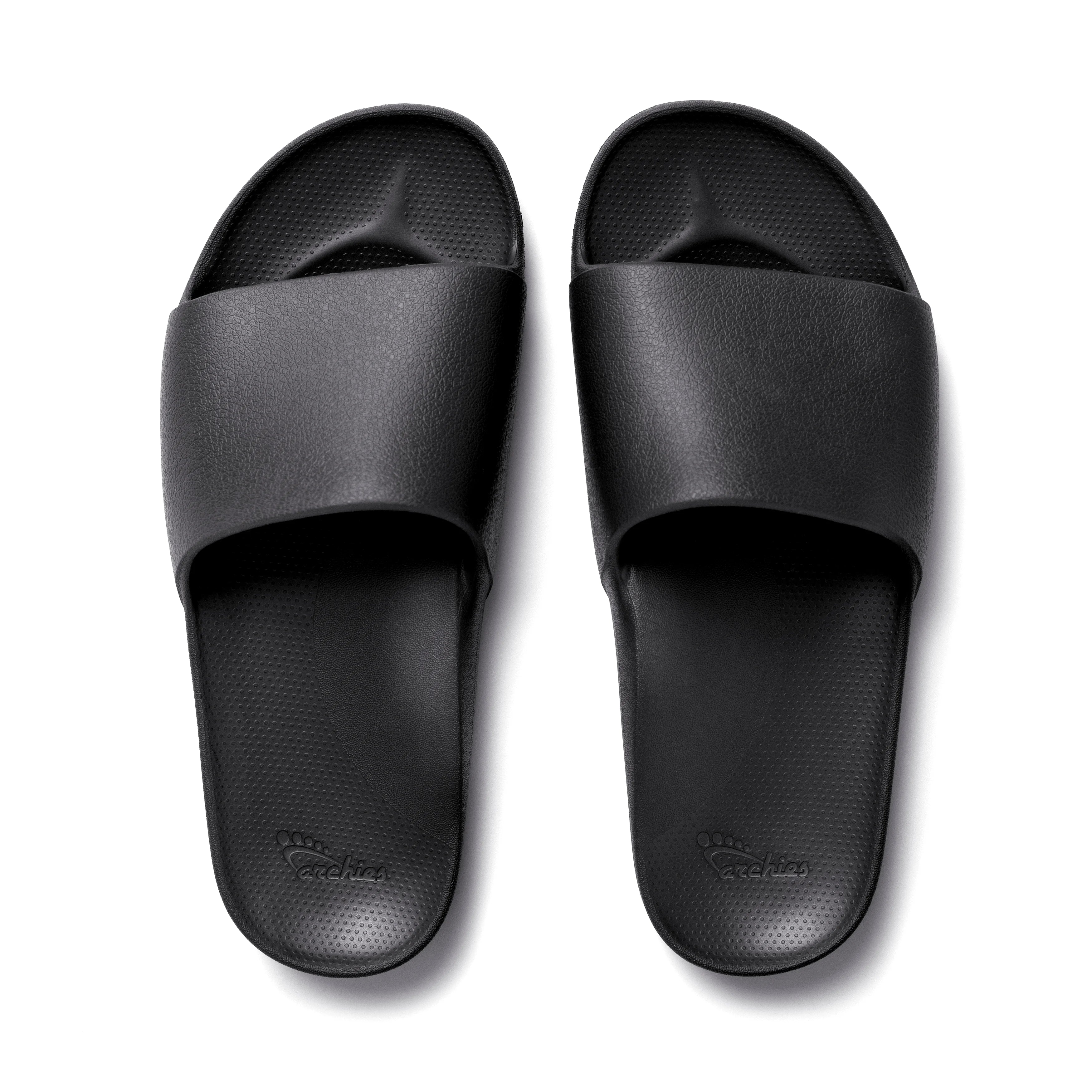 Black Archies Arch support slides angle 01 