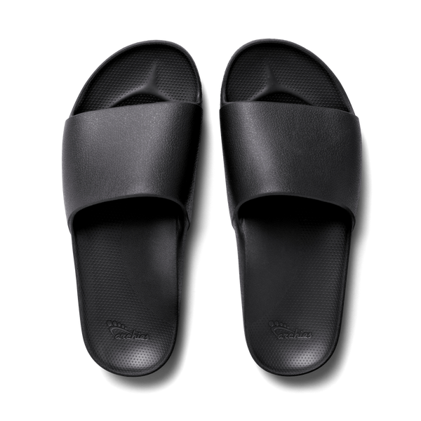 Arch Support Slides Classic Black Archies Footwear USA