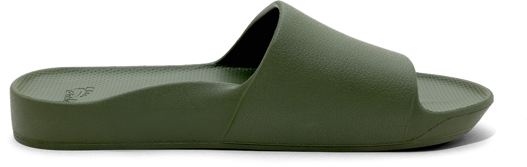 Arch Support Slides - Classic - Olive – Archies Footwear | USA
