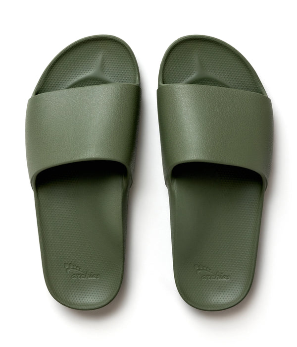 Olive Arch Support Slides shown from above