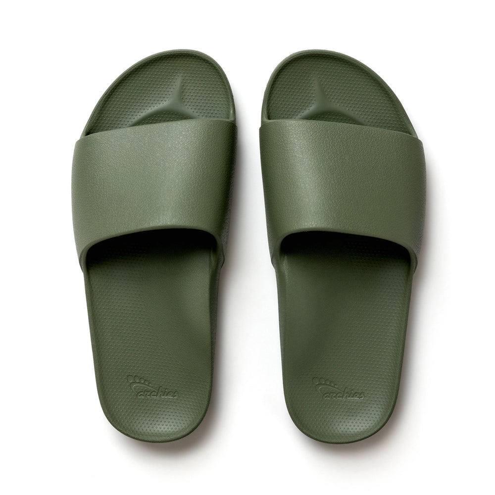 Olive Arch Support Slides shown from above 