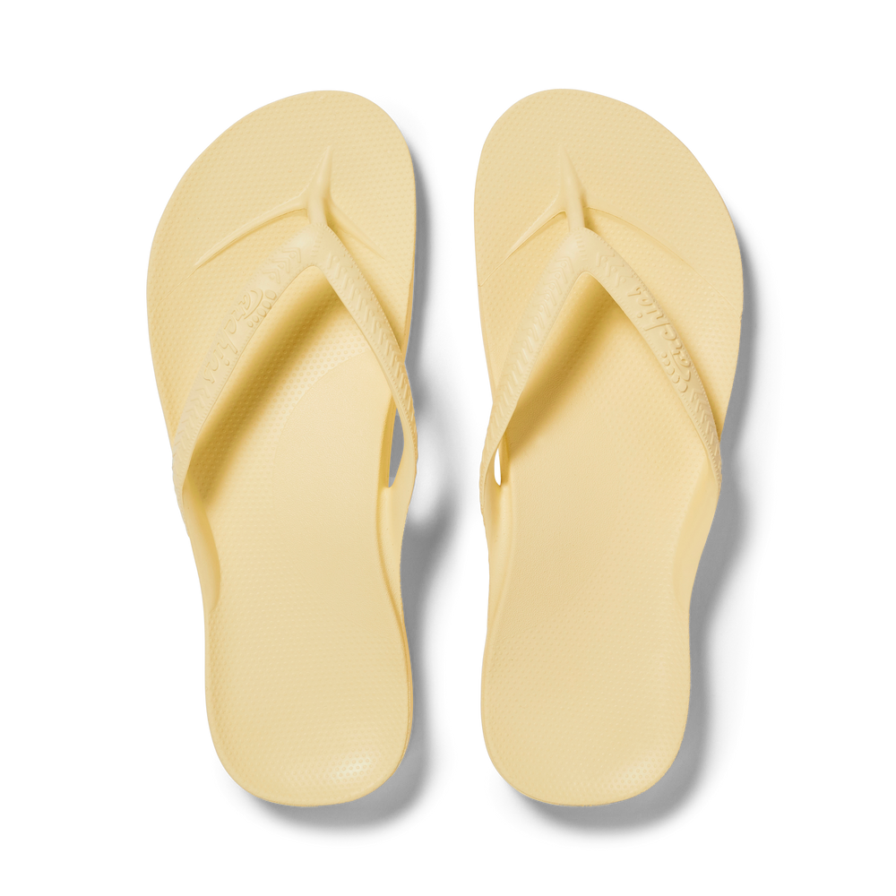 Lemon flip flops sales