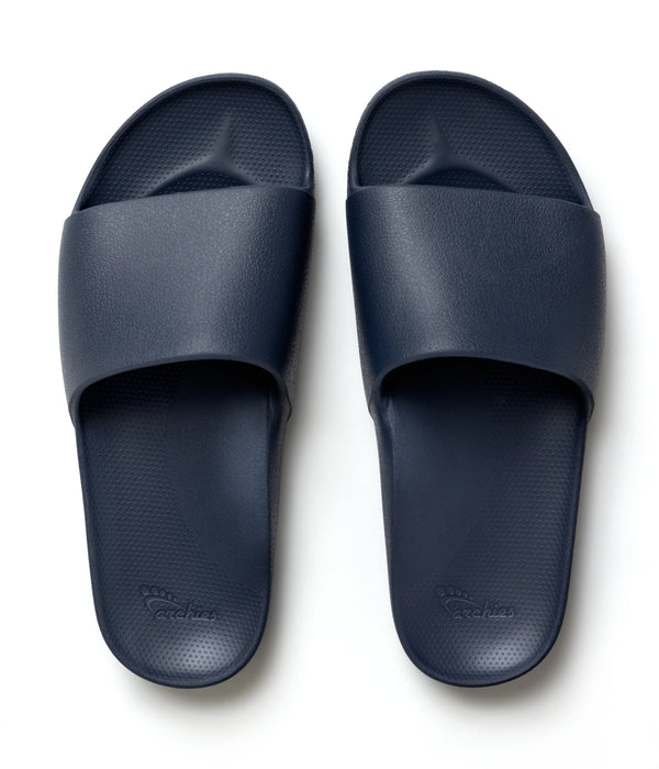 Navy Archies Arch Support Slides shown from above