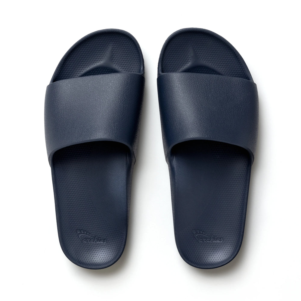 Navy Archies Arch Support Slides shown from above 