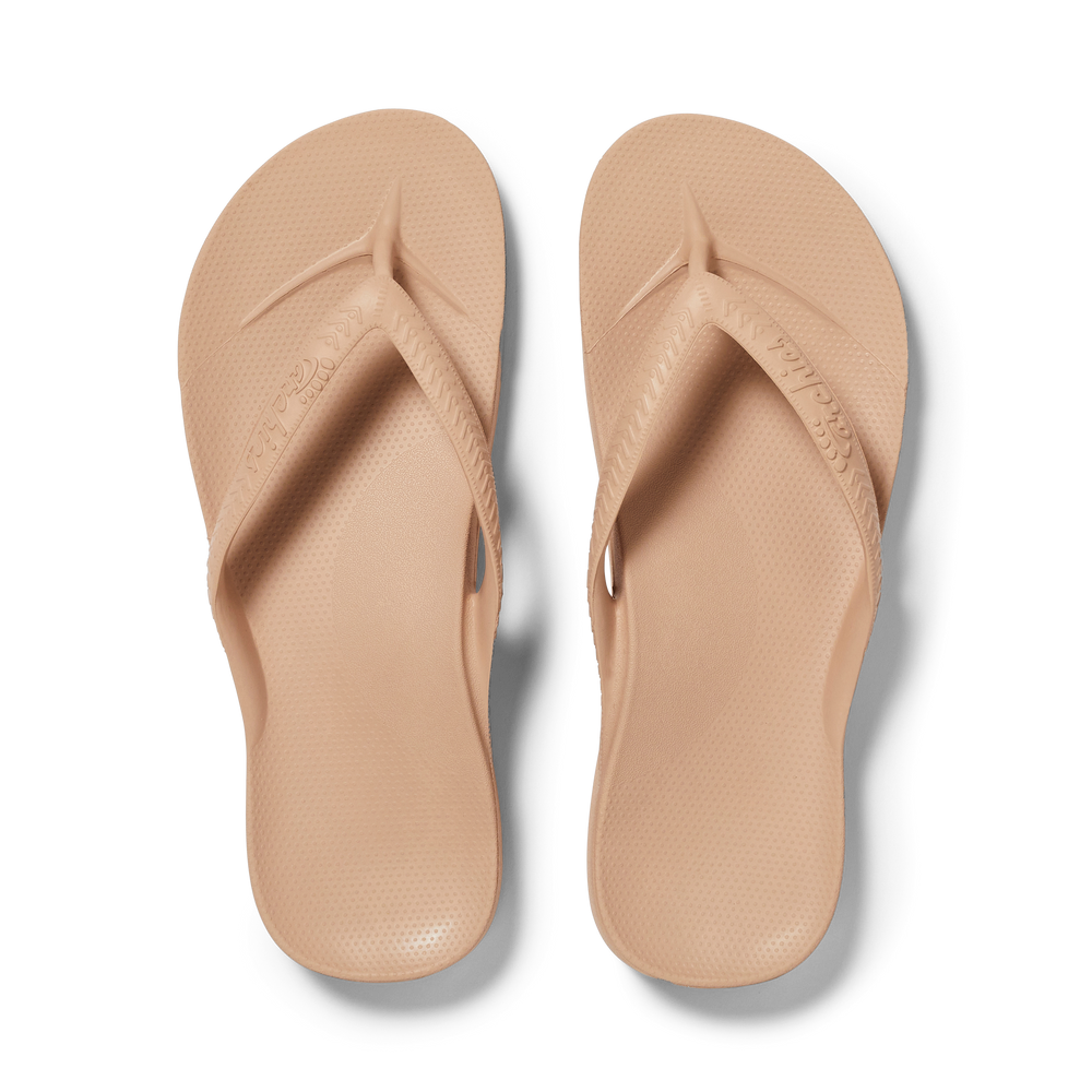 Arch Support Thongs - Classic - Taupe – Archies Footwear