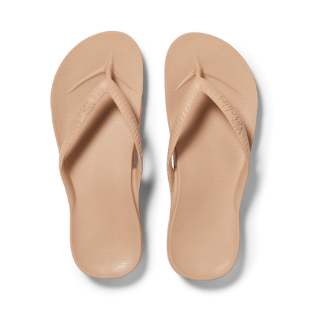 Chanclas con soporte para el arco - Beige claro