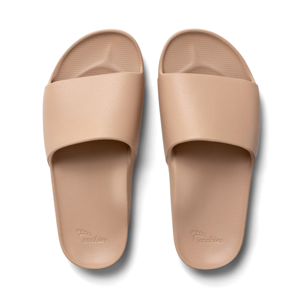 Archies Arch Support Slides in Peach