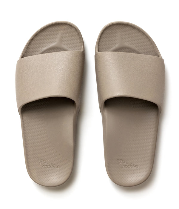 Taupe Archies Arch support slides angle 01