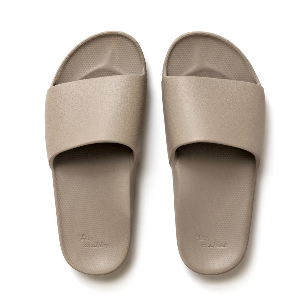 Taupe Archies Arch support slides angle 01 