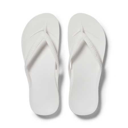 Arch Support Flip Flops - Classic - White