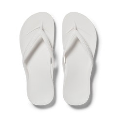 Arch Support Flip Flops - Classic - White