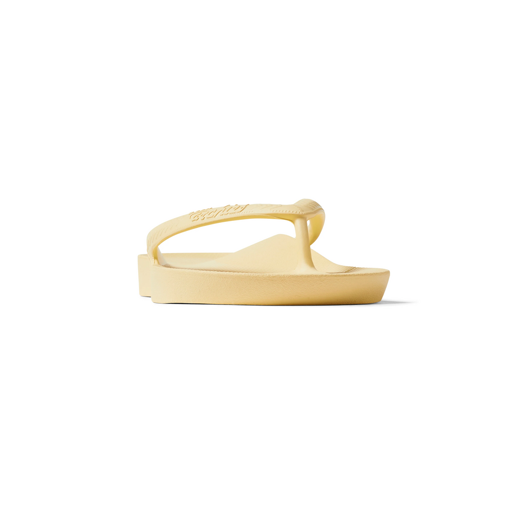 Arch Support Flip Flops - Classic - Lemon – Archies Footwear