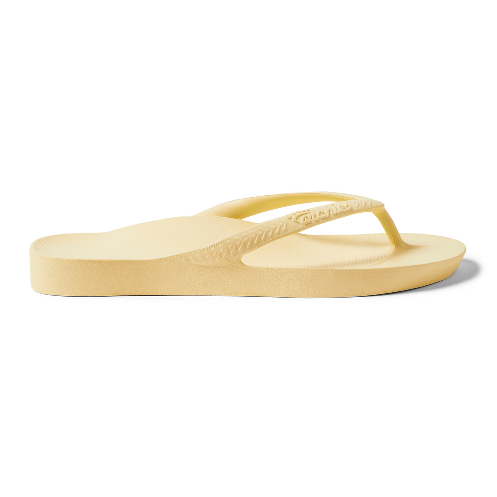 Arch Support Flip Flops Classic Lemon – Archies Footwear USA
