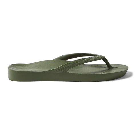 Khaki Green - Arch Support Flip Flops – Archies Footwear LLC | United ...