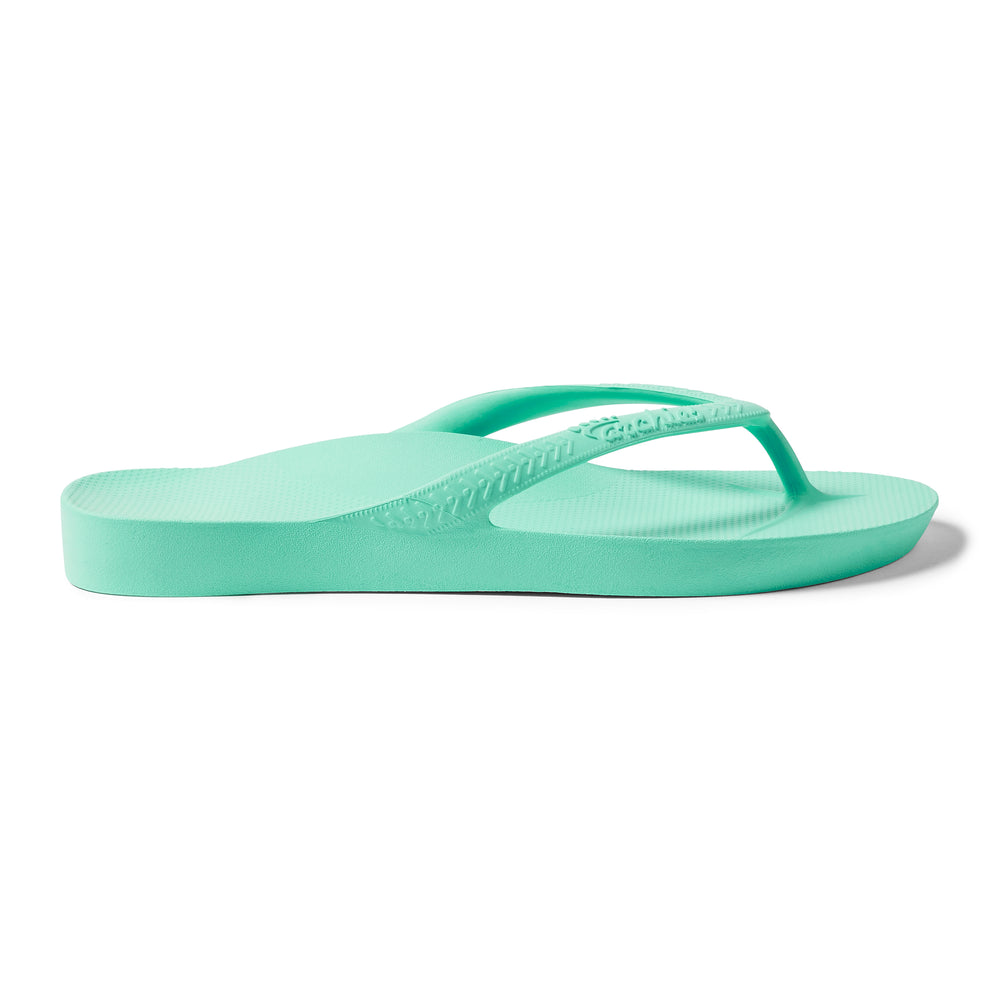 Mint Green - Arch Support Flip Flops – Archies Footwear LLC