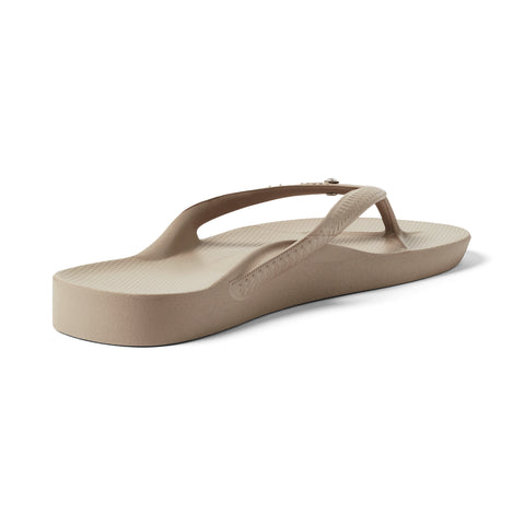 Arch Support Flip Flops - Crystal - Taupe – Archies Footwear LLC ...